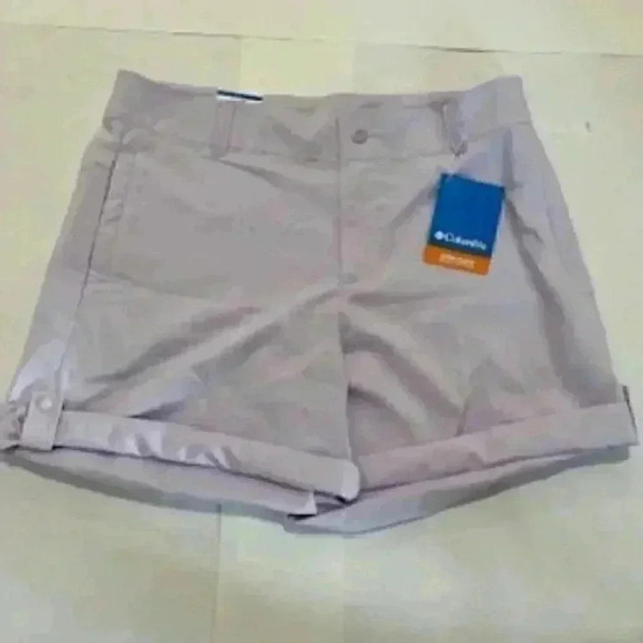 NEW Columbia Lavender Active Fit Shorts Women’s‎ Sz 12 NWT - Picture 1 of 11